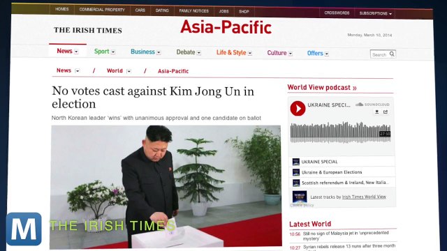 North Korean Leader Kim Jong Un Gets All The Votes And Other News You Need To Know Today