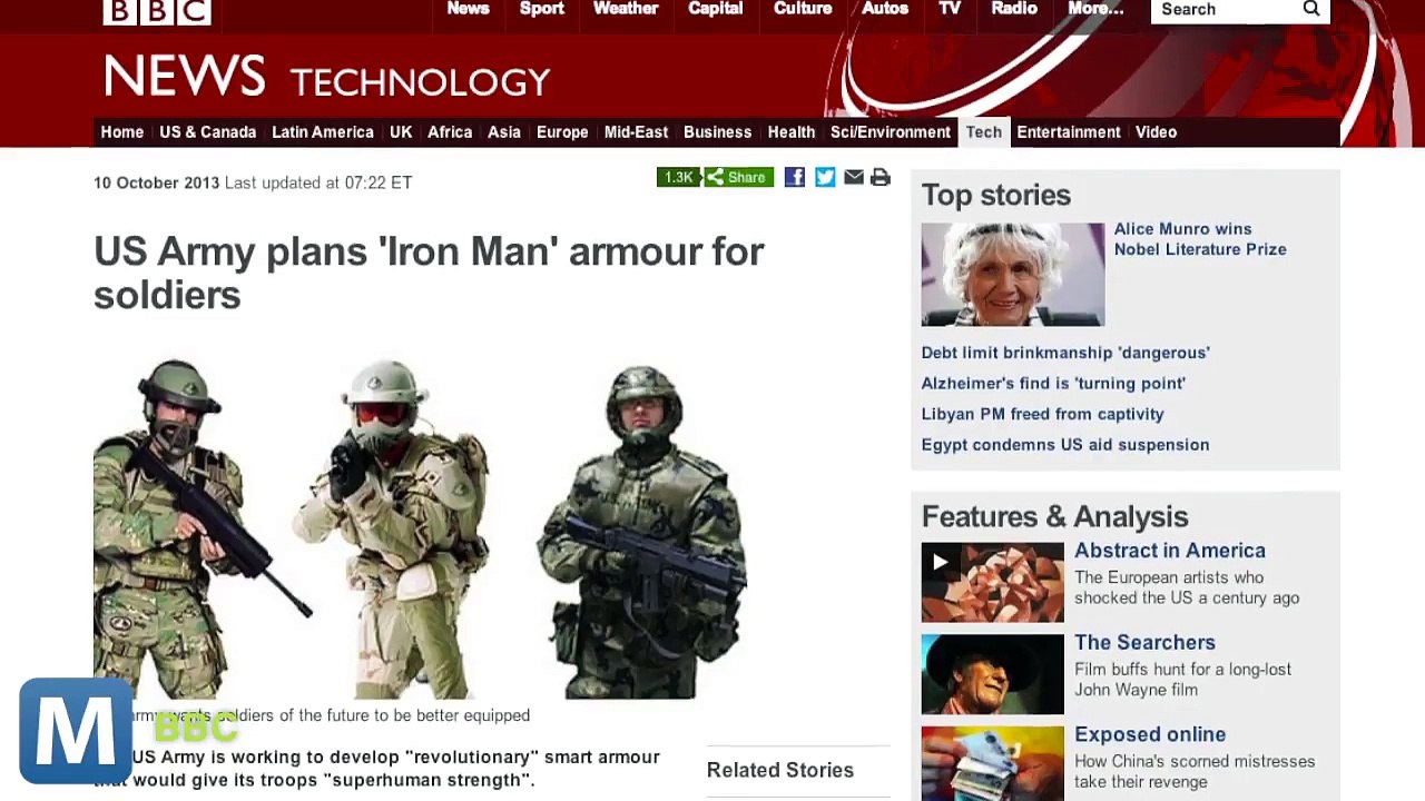 US Army Creating ‘Iron Man’-Like Suits for Troops