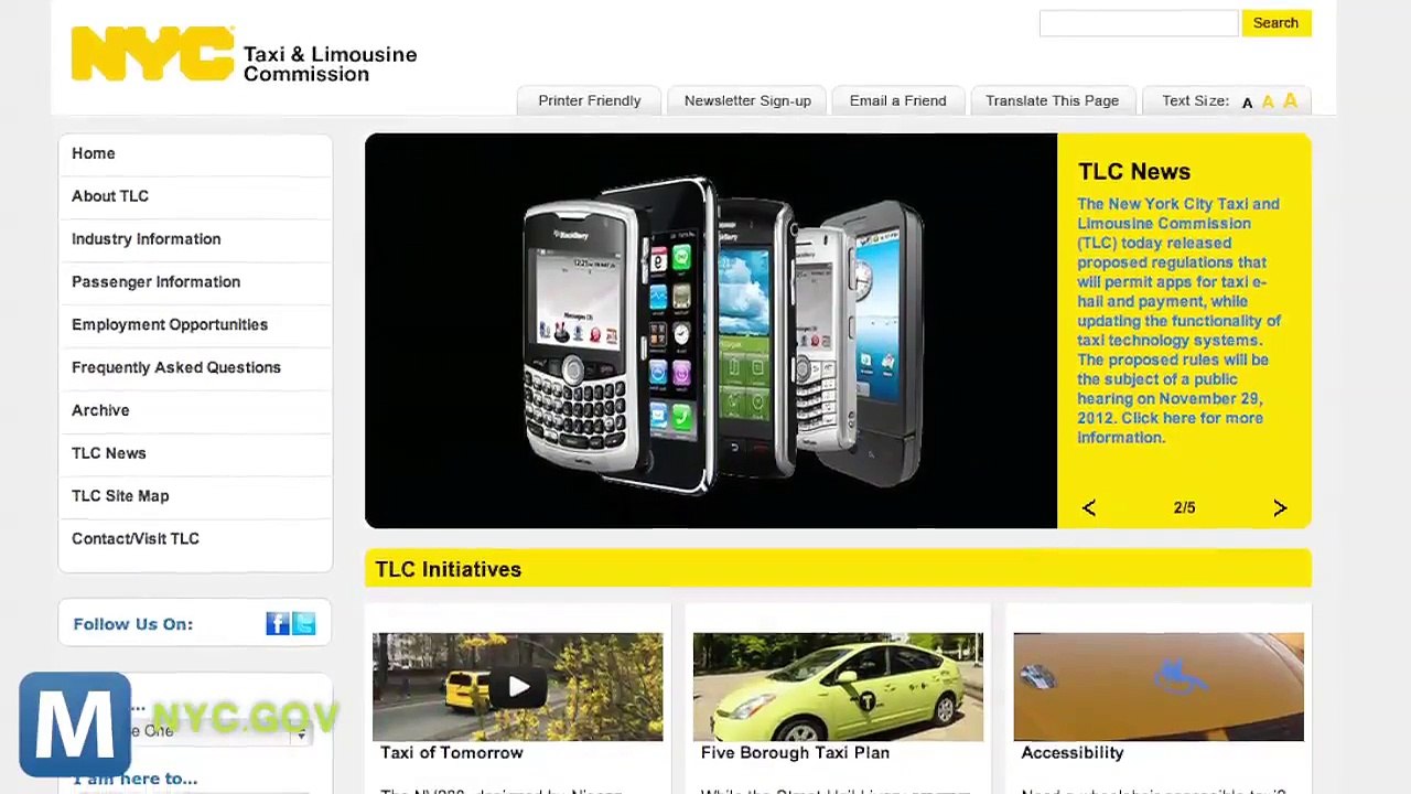 New York City Plans to Regulate Mobile Taxi Apps