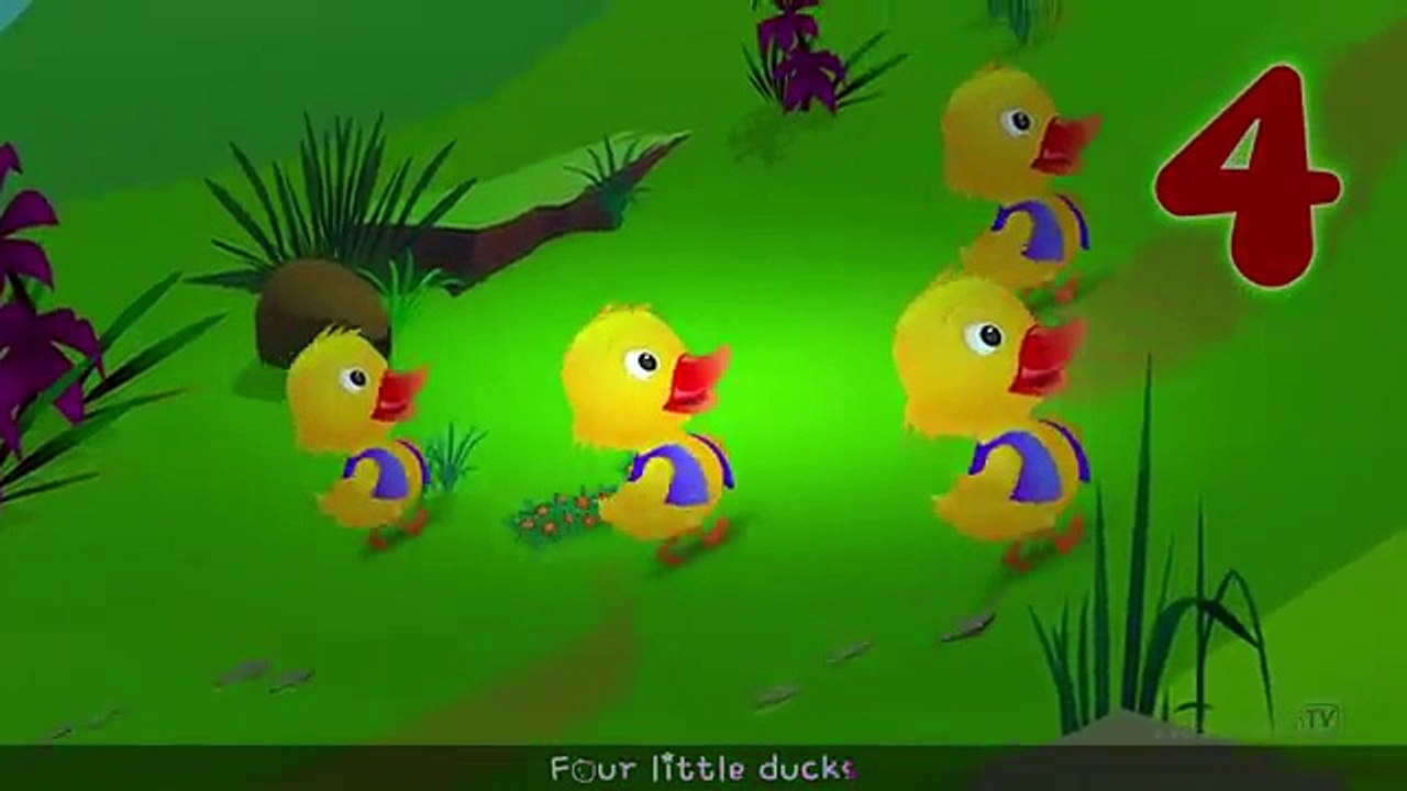 Five Little Ducks Nursery Rhyme With Lyrics - Cartoon Animation Rhymes & Songs for Children
