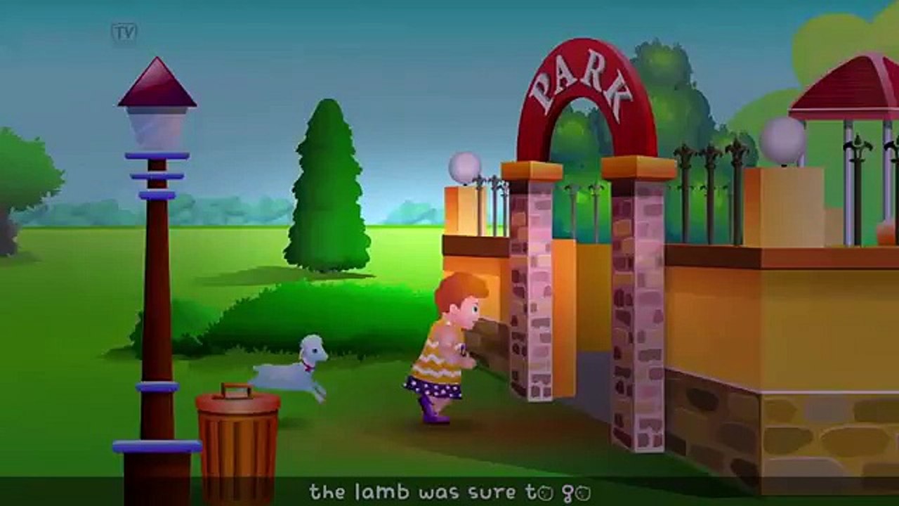 Mary Had A Little Lamb Nursery Rhyme With Lyrics - Cartoon Animation Rhymes & Songs for Children