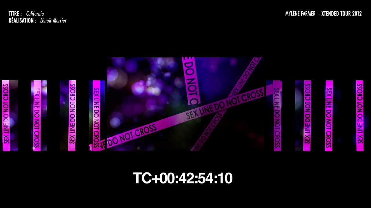 Mylène Farmer - Xtended Tour 2012  :::  California  :::  Multi-Screens Video Backdrop