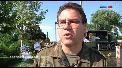 Elbe-Hochwasser 2013 - Magdeburg - 08.06.13 (MDR)