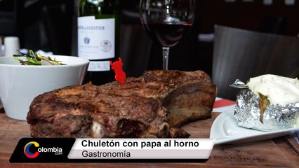 Receta: Chuletón con papa al horno