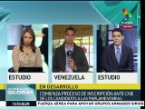 Venezuela: arranca inscripción de candidatos a parlamentarias