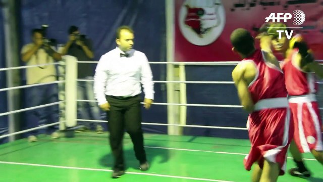 Tripoli boxers take to the ring to keep sport alive