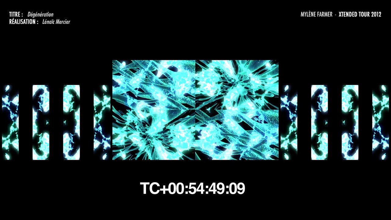 Mylène Farmer - Xtended Tour 2012  :::  Dégénération  :::  Multi-Screens Video Backdrop