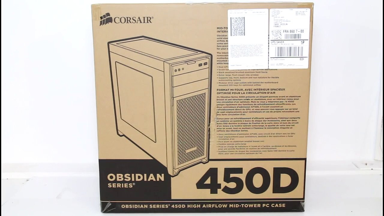 [Cowcot TV] Présentation Boitier Corsair Obsidian 450D