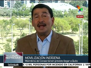 Ecuador: Conaie marcha hacia Quito, piden no reelección del ejecutivo