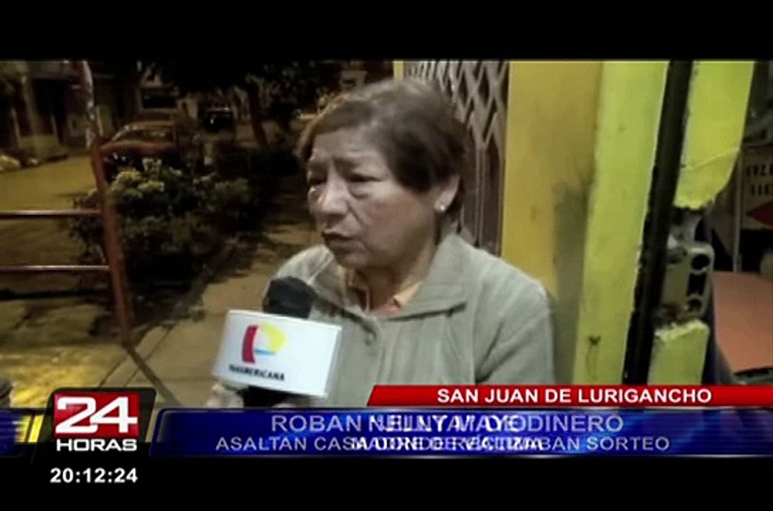 SJL: asaltan violentamente una casa y roban ‘junta’ de dinero