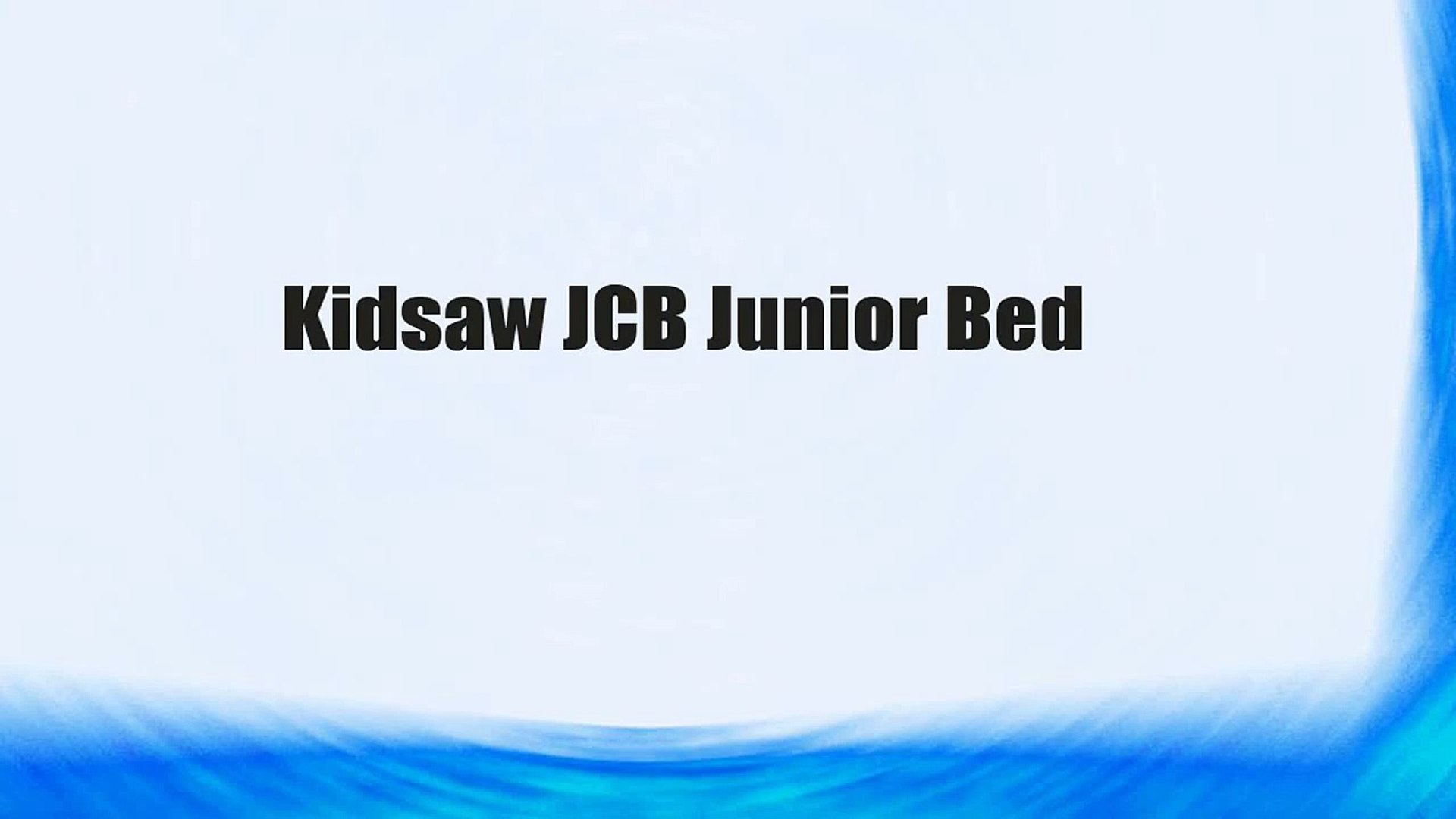 kidsaw jcb junior bed