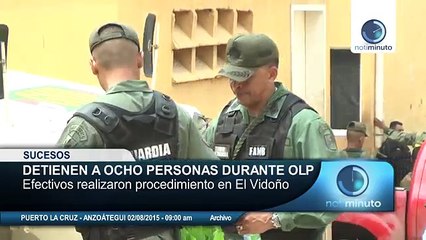 Download Video: Ocho detenidos durante Operación Liberación del Pueblo en Anzoátegui