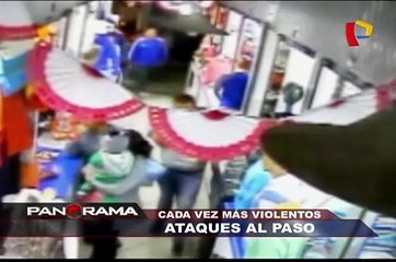 Cada vez más violentos: ataques al paso