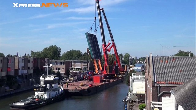Deux grues de chantier s'effondrent aux Pays-Bas