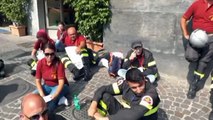 Napoli - La protesta dei vigili del fuoco (10.07.15)