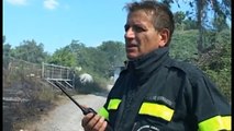 Campania - Allarme incendi: fiamme su Monte Massico e Lago Patria (06.07.15)