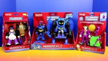 Fisher Price Hero World DC Batman with Robot Exoskeleton Joker Penguin Launcher