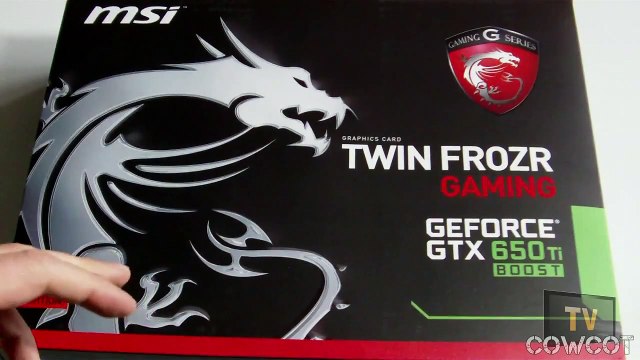 [Cowcot TV] Présentation carte graphique MSI GTX650 Ti Boost Gaming