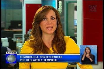 Tungurahua- Consecuencias por deslaves y temporal