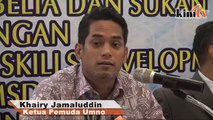Khairy mahu panggil ahli Umno bakar bendera DAP