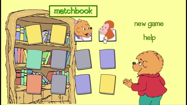 Berenstain Bears Matchbook Animation Sprout PBS Kids Game Play Walkthrough
