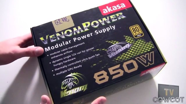 [Cowcot TV] Présentation alimentation Akasa Venom Power Gold 850w