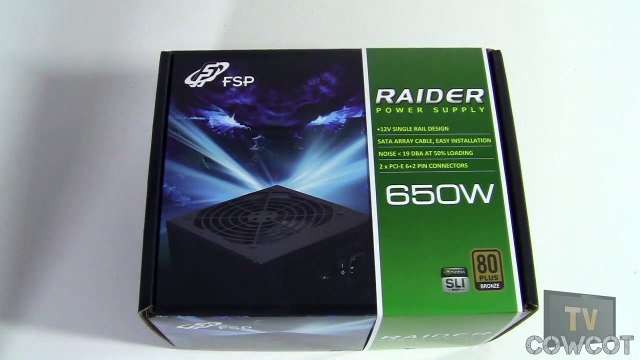 [Cowcot TV] Présentation alimentation FSP Raider 650 watts