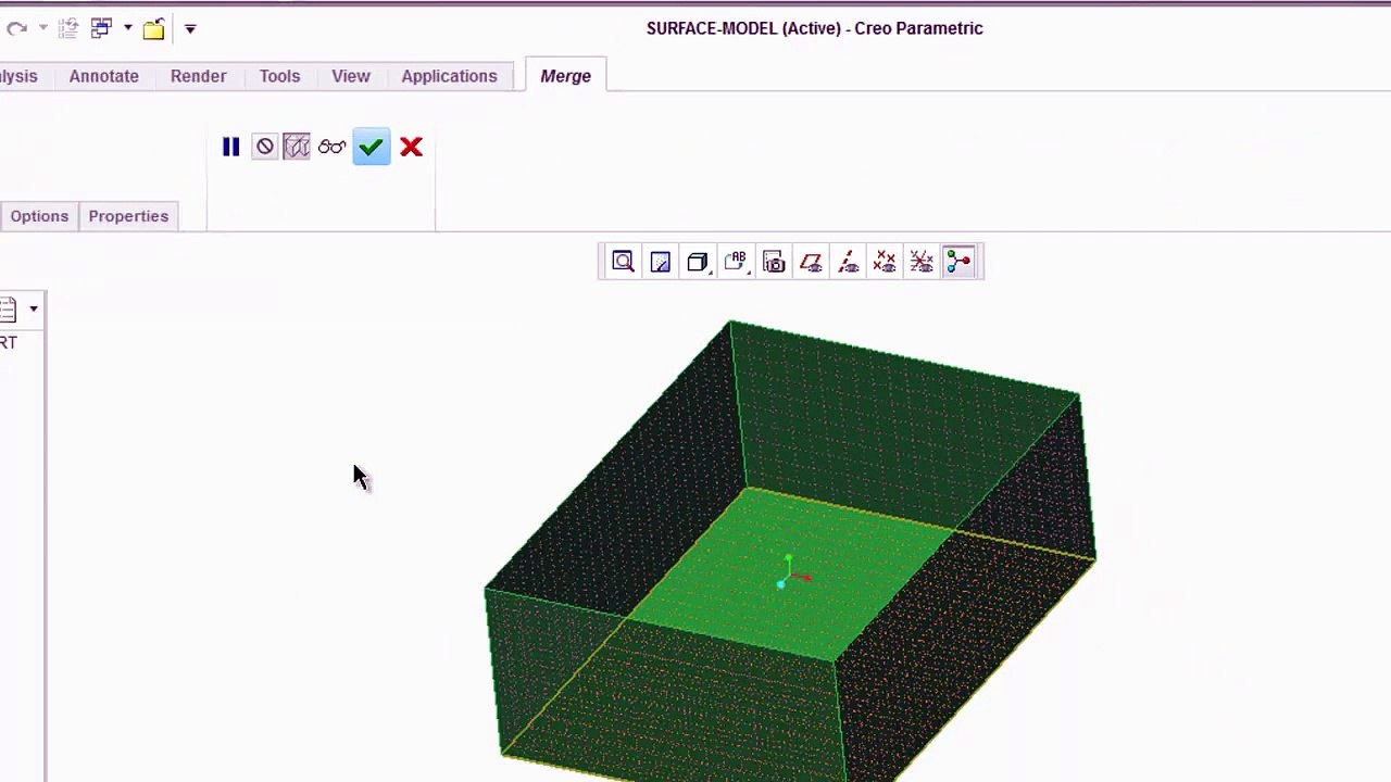 Creo Parametric 2.0 - Surface to Solids