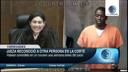 Jueza se volvió a encontrar a un amigo en la corte