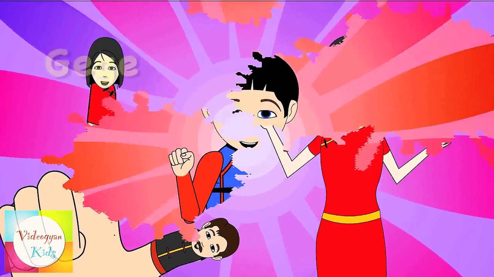 ⁣Finger Family (Chinese Family) Nursery Rhymes | Cartoon Animation Songs For Children