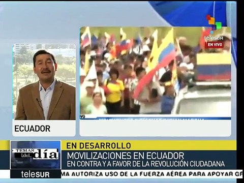 Ecuador: movimientos indígenas opositores marchan contra Rafael Correa