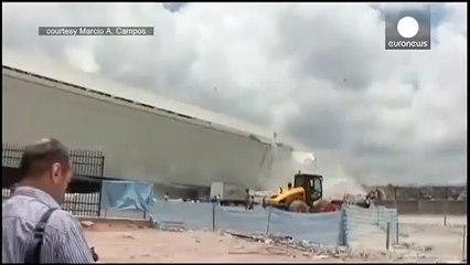 Caught on camera: Moment of deadly crane collapse at Brazil World Cup Stadium