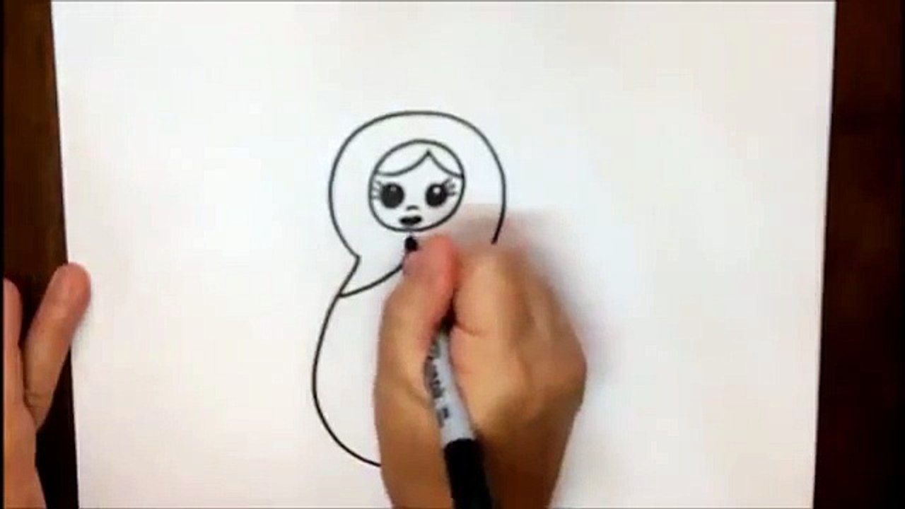 How to Draw a Nesting Doll Step by Step Easy Drawing Tutorial