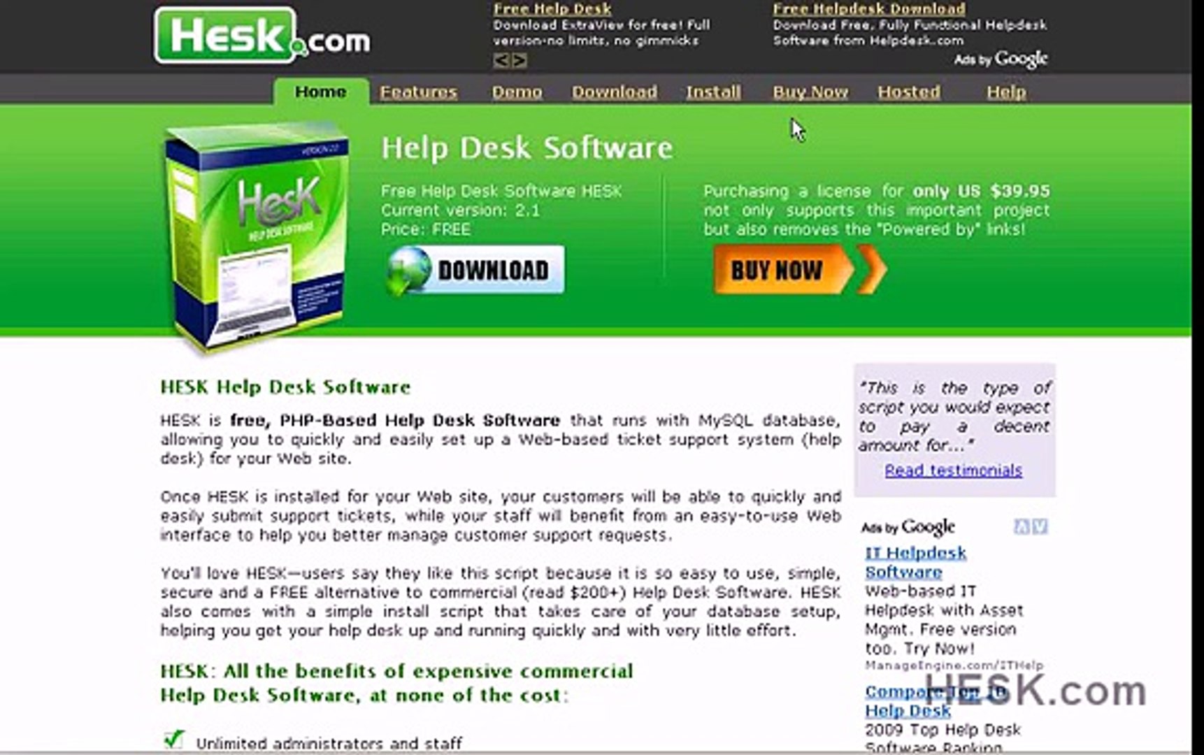 Help Desk Software Hesk Video Dailymotion