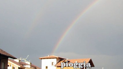 Due arcobaleni e poi una strana nuvola, Haarp o un tornado, mushroom cloud?