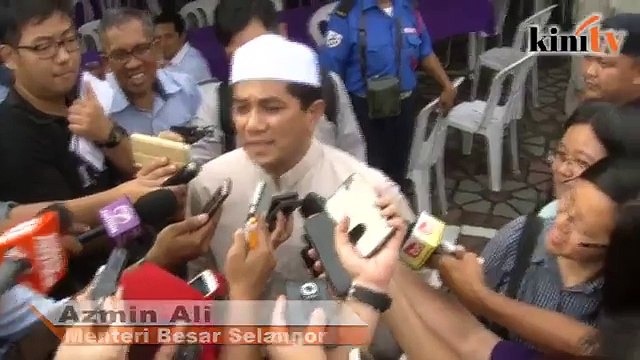 Isu air: Noh Omar boleh bekal baldi saja, kata MB
