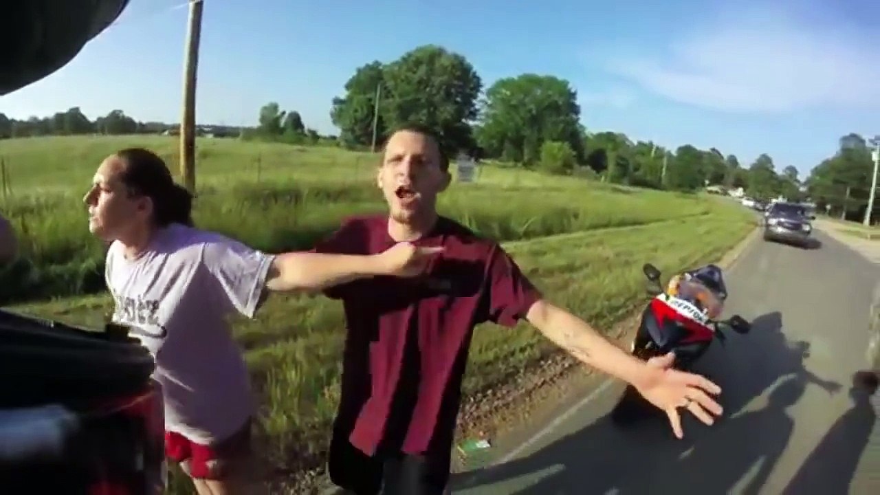 Biker Headbutts Redneck!