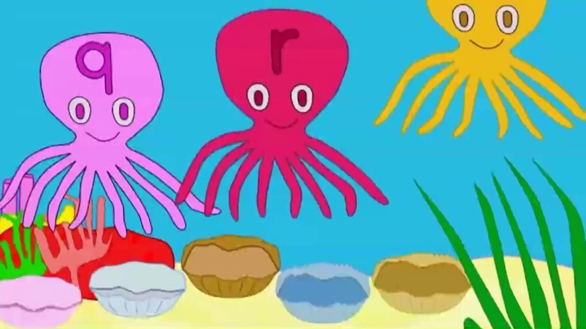 English songs for kids ABC Song in the Sea with lyrics | English songs