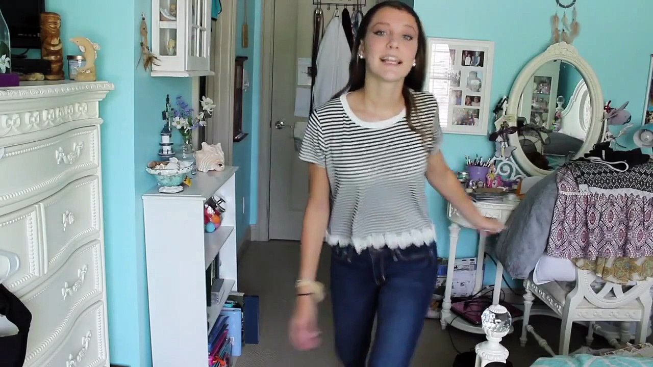 Back to school hair, makeup & outfits