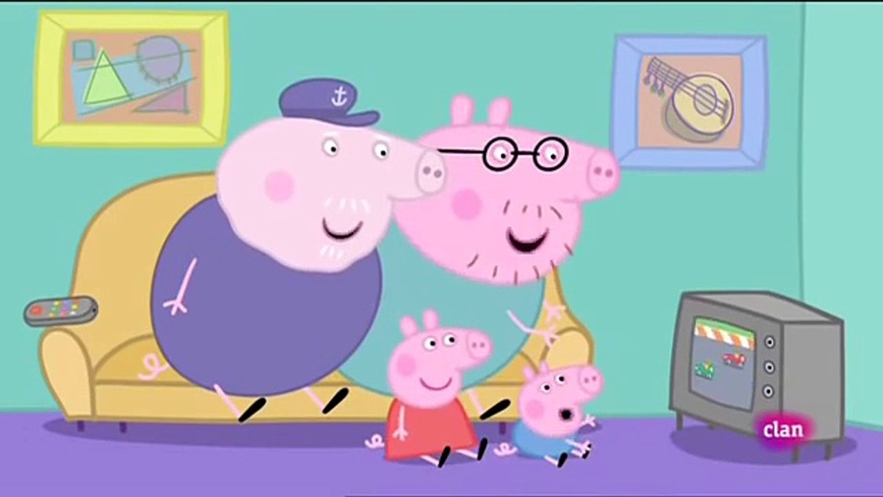 Peppa pig Castellano Temporada 4x32 El coche de carreras de George