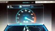 Speed Test FTTH 100MB/10MB Movistar Teléfonica Fibra Óptica