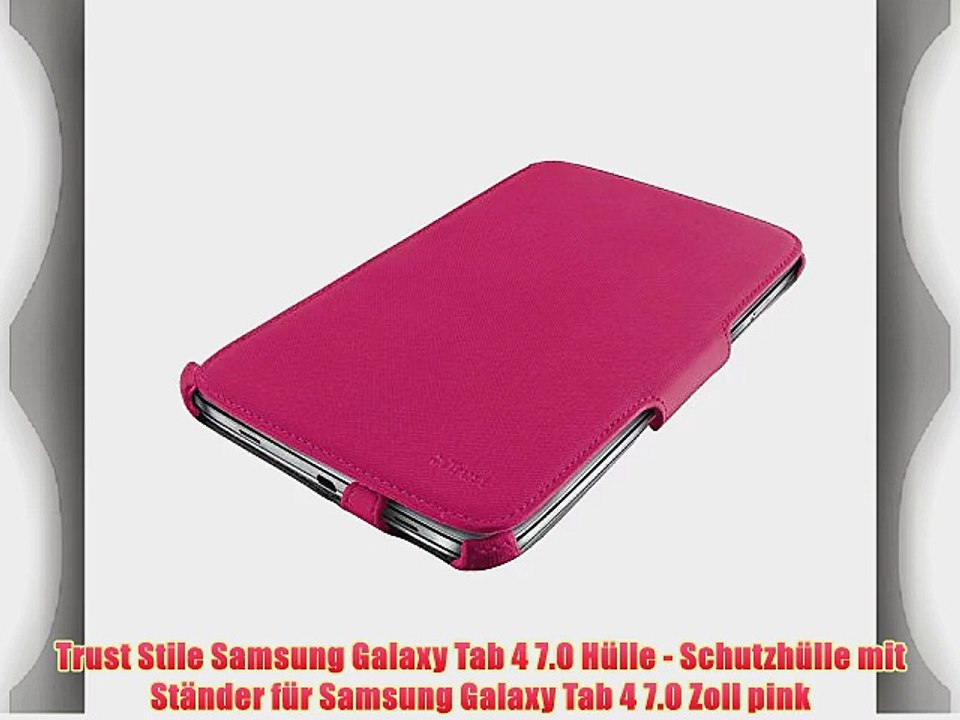Trust Stile Samsung Galaxy Tab 4 7.0 H?lle - Schutzh?lle mit St?nder f?r Samsung Galaxy Tab