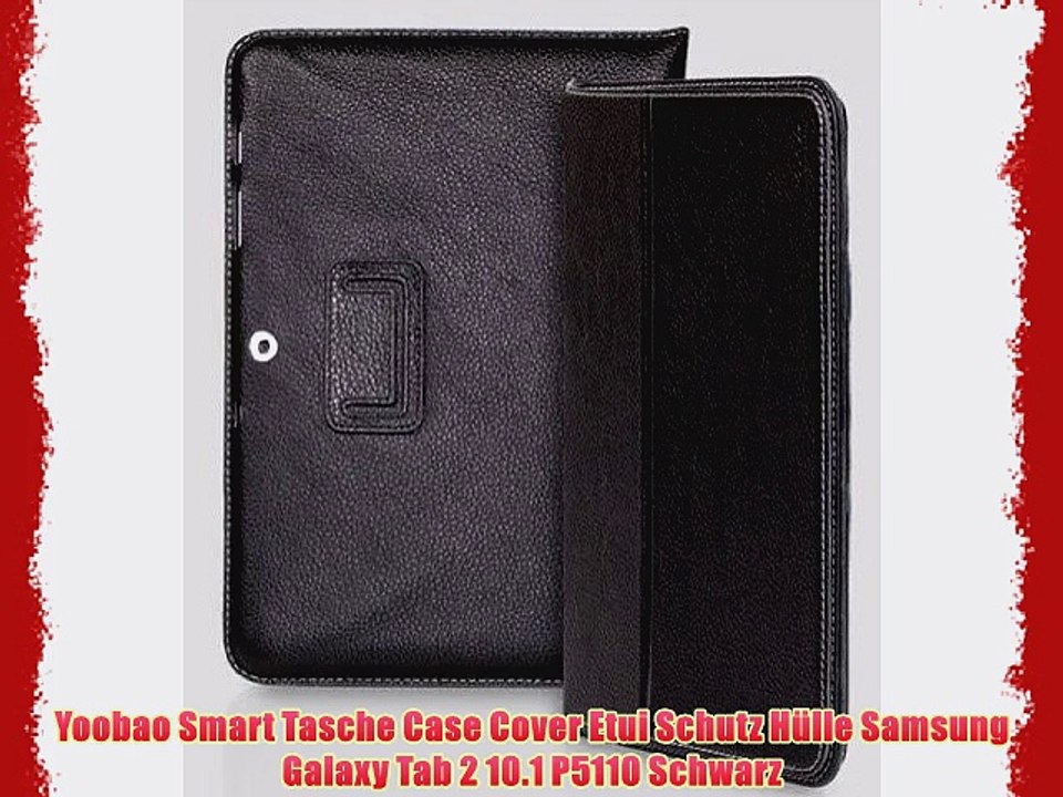 Yoobao Smart Tasche Case Cover Etui Schutz H?lle Samsung Galaxy Tab 2 10.1 P5110 Schwarz
