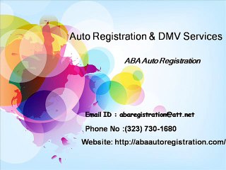 Auto Registration Services & DMV Services
