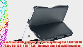 Die original GeckoCovers Slimfit Samsung Galaxy Tab 4 8 H?lle Case Cover Tasche mit Aufsteller
