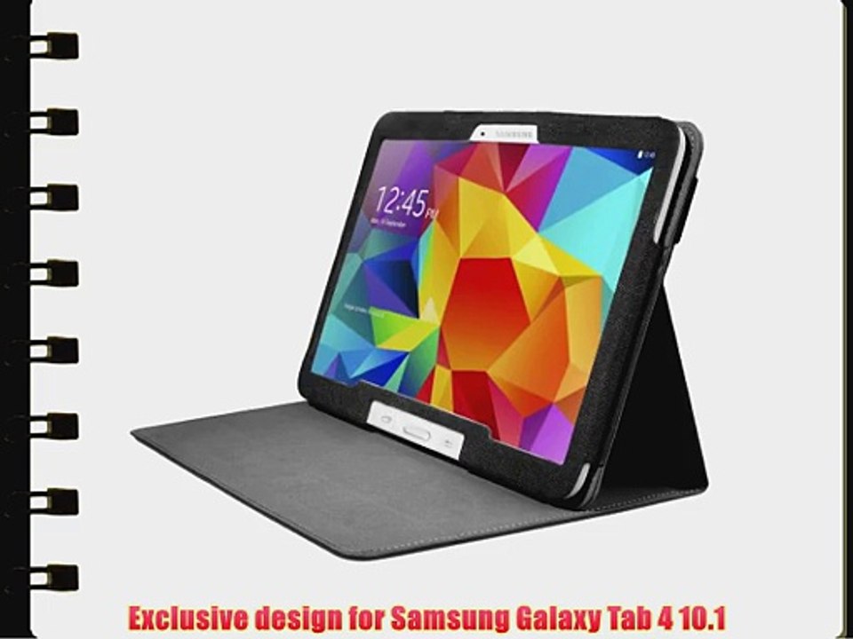 Mulbess - Samsung Galaxy Tab 4 10.1 (101 Zoll) CleverStrap Leder Tasche H?lle Case - Premium
