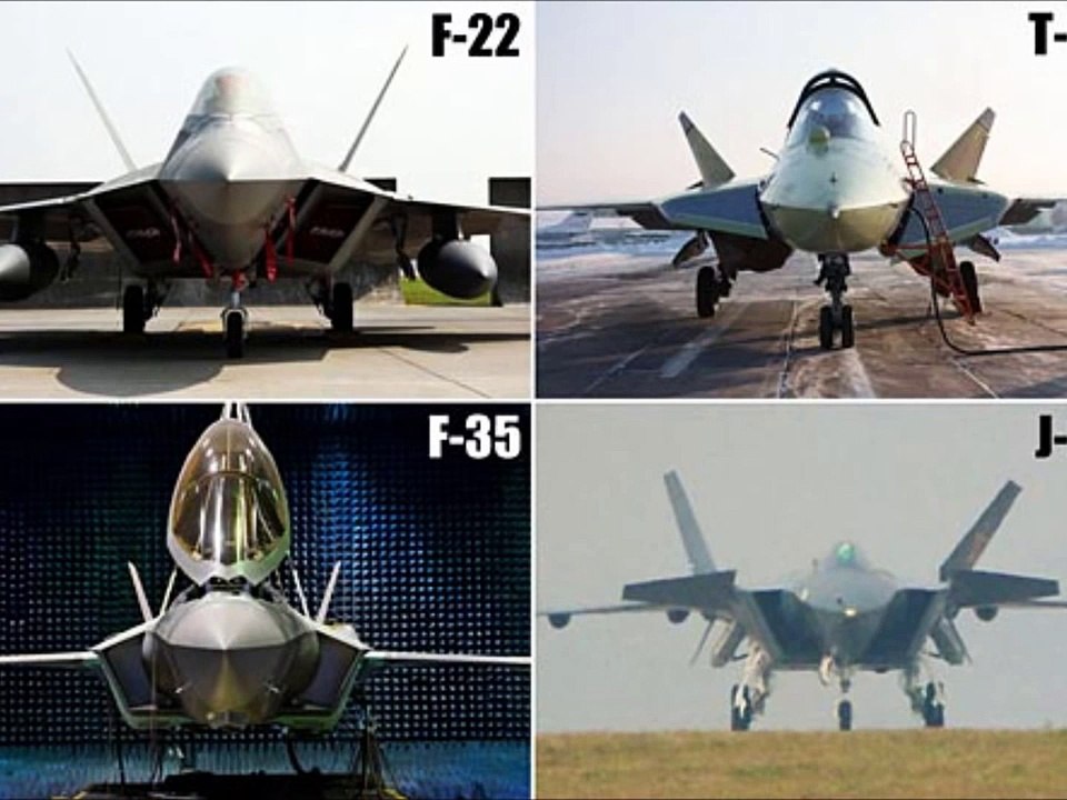 Chinese J-20 VS F-22, PAK-FA, F-35 Stealth Fighter Comparison