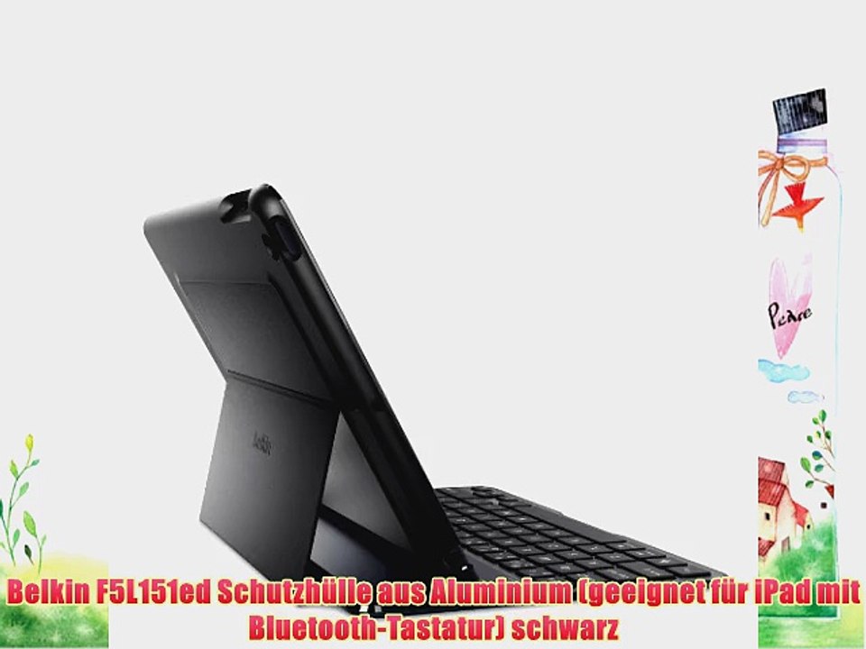 Belkin F5L151ed Schutzh?lle aus Aluminium (geeignet f?r iPad mit Bluetooth-Tastatur) schwarz