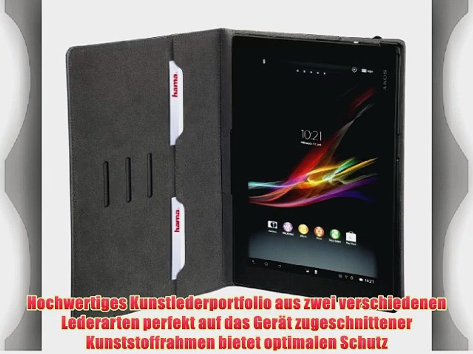 Hama 124234 Tripolis Portfolio f?r Sony Xperia Tablet Z schwarz