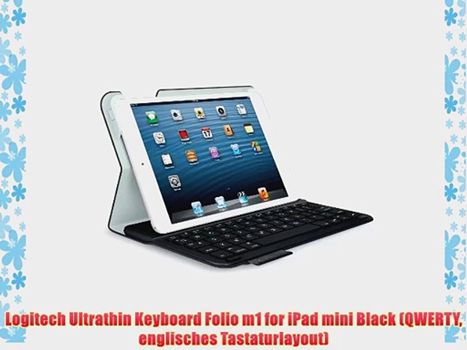 Logitech Ultrathin Keyboard Folio m1 for iPad mini Black (QWERTY englisches Tastaturlayout)